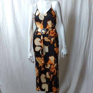 TOPSHOP MIDI BELTED BODYCON DRESS